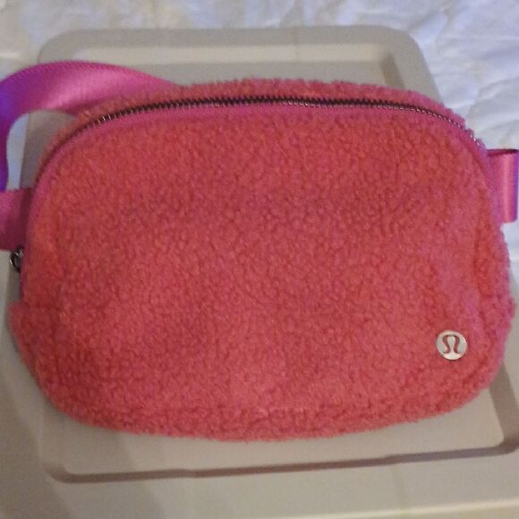 Lululemon Pink Sherpa Crossbody Bag - Picture 1 of 5